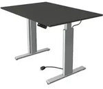 Sitz-/Stehtisch Move 3 BxTxH 120x60x72-120cm silber/anthrazit