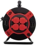 REV 0010307612 Kabeltrommel 40.00m Schwarz Schutzkontakt-Stecker