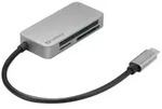Sandberg USB-C Multi Card Reader Pro - Kartenleser (CF, microSD, MMC, SD, SDHC,...