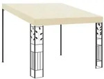 vidaXL Wand-Pavillon 3x3x2,5 m Cremewei&szlig;