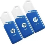HP x755w Triple Pack, 64 GB, USB Typ-A, 3.2 Gen 1 (3.1 Gen 1), 75 MB/s, Dia, Blau,