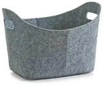 Zeller Present 14311 Korb, oval, Filz, 37 x 28 x 25 cm, grau