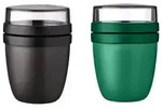 Mepal - Lunchpot Ellipse Mixed - Vivid Green + Nordic Black &ndash; 500 ml praktischer