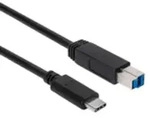 CLUB3D USB 3.1 Gen2 Type-C auf Type-B Kabel 1M. Stecker/Stecker Adapter / Konverter