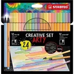STABILO point 88 / Pen 68 Kreativ-Set ARTY, 24er Kartonetui