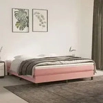 vidaXL Bettgestell Rosa 180x200 cm Samt