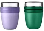 Mepal - Lunchpot Ellipse Mixed - Vivid Green + Vivid Lilac &ndash; 500ml praktischer
