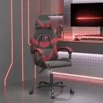 vidaXL Gaming-Stuhl Schwarz und Weinrot Kunstleder