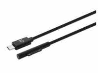 Manhattan USB-C to Surface Connect Cable, 1.8m, Male to Male. 15V/3A, Black,...
