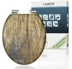 MDF WC-Sitz SOLID WOOD, mit Absenkautomatik