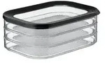 Mepal | Modula Aufschnittdose | 3-lagiges Design | schwarz | optimal f&uuml;r Wurst und