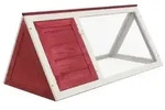 vidaXL Kleintier-/Kaninchenstall Rot Holz