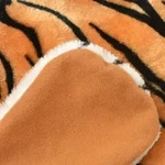 vidaXL Tigerfell Teppich Pl&uuml;sch 144 cm Braun