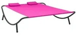 vidaXL Sonnenliege Stoff Rosa