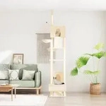vidaXL Kratzbaum Deckenhoch Creme 277-303 cm