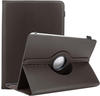 Cadorabo Hülle für Alcatel 1T (10 Zoll) Schutzhülle in Braun 360 Grad Tablet