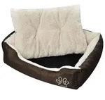 vidaXL Warmes Hundebett mit Polsterkissen XL