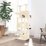 vidaXL Kratzbaum mit Sisal-Kratzs&auml;ulen Creme 180 cm