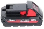 Milwaukee M18 NRG-301 Akku Starter Set High Output 18 V 3,0 Ah / 3000 mAh Li-Ion Akku