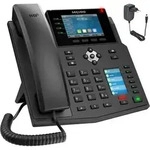 GEQUDIO IP Telefon GX5+ Set mit Netzteil - f&uuml;r Fritzbox, Telekom - Freisprechen & 2x