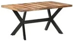 vidaXL Esstisch 160x80x75 cm Massivholz Honigfarben