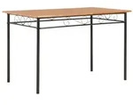 vidaXL Esstisch Braun 120&times;70&times;75 cm MDF