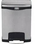 Rubbermaid Tretabfalleimer Slim Jim 1901985 Metall 30l