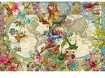 Jigsaw Puzzle Flora und Fauna Weltkarte, 1000tlg.