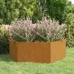 vidaXL Pflanzk&uuml;bel Rostig 138x120x45 cm Cortenstahl