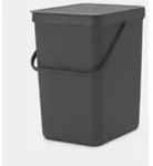 Brabantia 129940, 25 l, Rechteckig, Kunststoff, Grau, 265 mm, 340 mm