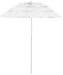 vidaXL Sonnenschirm Hawaii Wei&szlig; 180 cm
