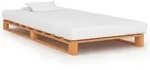 vidaXL Palettenbett Braun Massivholz Kiefer 90&times;200 cm