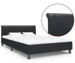 vidaXL Bettgestell Schwarz Kunstleder 120 x 200 cm