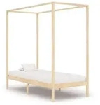 vidaXL Himmelbett-Gestell Massivholz Kiefer 100 x 200 cm
