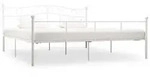 vidaXL Bettgestell Wei&szlig; Metall 180&times;200 cm