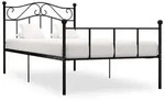 vidaXL Bettgestell Schwarz Metall 90&times;200 cm