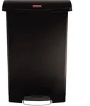 Rubbermaid Tretabfalleimer Slim Jim 1883615 Kunststoff 90l schwarz