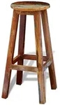 vidaXL Barhocker Altholz Massiv