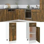 vidaXL Unterschrank mit Schublade Lyon R&auml;uchereiche 30x46x81,5 cm