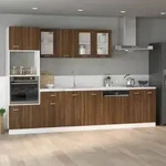 vidaXL Sp&uuml;lenunterschrank Lyon Braun Eiche-Optik 80x46x81,5cm Holzwerkstoff