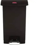 Rubbermaid Tretabfalleimer Slim Jim 1883611 Kunststoff 50l schwarz