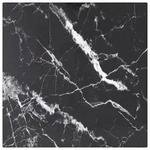 vidaXL Tischplatte Schwarz 30x30 cm 6 mm Hartglas in Marmoroptik