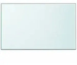 vidaXL Tischplatte aus geh&auml;rtetem Glas rechteckig 1000x620 mm