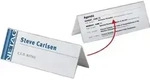 DURABLE Tisch-Namensschild, Dach-Form, aus Acryl