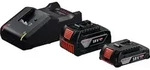 Bosch Professional GBA 18V 2.0 Ah + 4.0 Ah Ladeger&auml;t 1600A01ZS9 inkl. 2. Akku