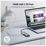 Ugreen CM512 90568 USB-C-Adapter &ndash; 2x USB-A 3.0 / HDMI RJ45 SD- TF-Kartenleser