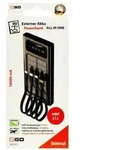 2GO Powerbank All In One 10000 mA inkl. 2x USB-A, LED Taschenlampe, Solarpanel 797371