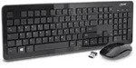 INLINE - Design Desktop - Tast.-Maus Set - USB 2,4GHz - max. 1600dpi - schwarz