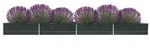 vidaXL Garten-Hochbeet Verzinkter Stahl 600x80x45 cm Anthrazit