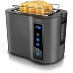Arendo Toaster Kurzschlitz, Br&ouml;tchenaufsatz, W&auml;rmeisoliertes Geh&auml;use,...